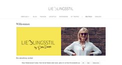 Desktop Screenshot of lieblingsstil.com