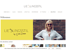 Tablet Screenshot of lieblingsstil.com